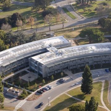 The NASA Ames Research Center from above.